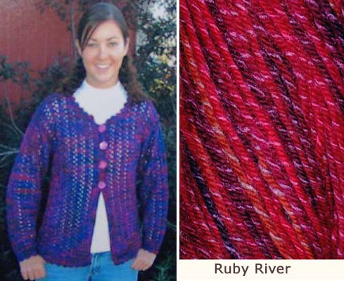 Twizzle Cardigan (Ruby River) - Click Image to Close